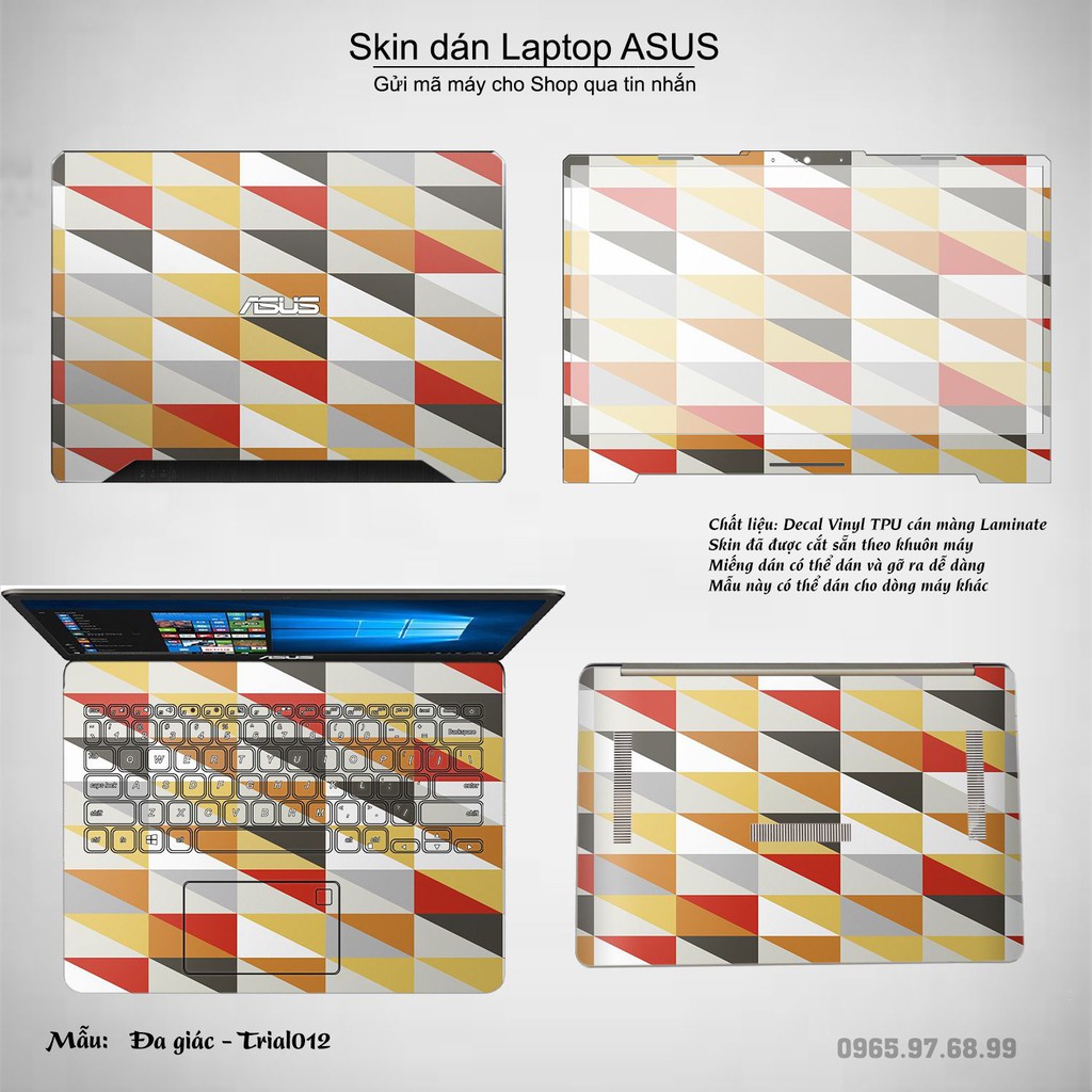 Skin dán Laptop Asus in hình Đa giác _nhiều mẫu 2 (inbox mã máy cho Shop)