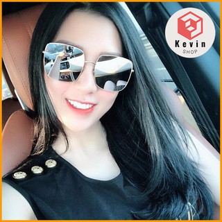 Mắt kính nữ xách tay 8051TG | Chống tia UV | Bảo hành 24 tháng | Chống nắng, dã ngoại | KevinShop | Women Sunglasses