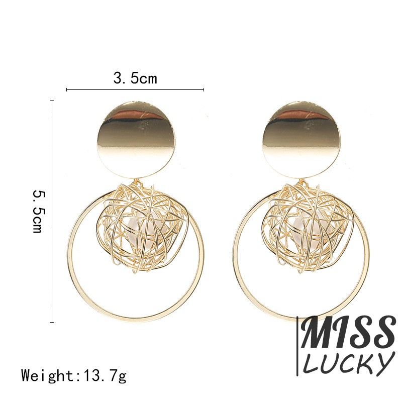 Khuyên tai nữ kiểu dáng thời trang phong cách Hàn Quốc