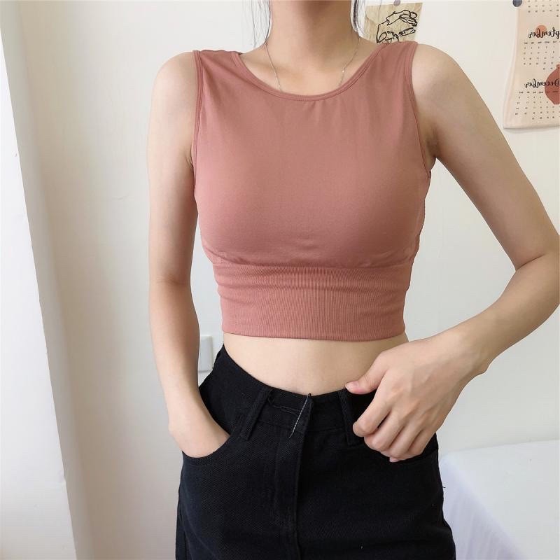 Áo Thun Ba Lỗ Croptop - Áo tập gym tập yoga aerobic 8862