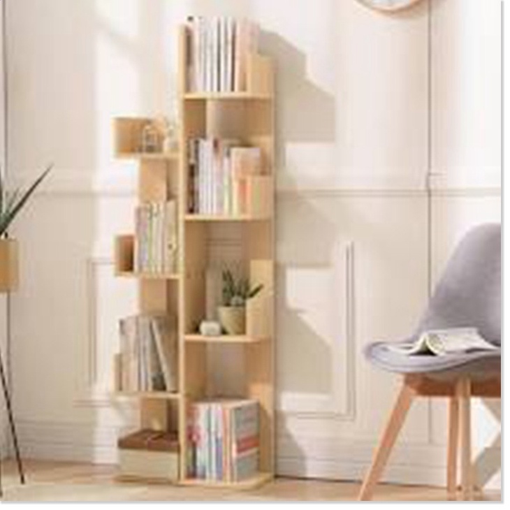 HỎA TỐC - Kệ góc tường, kệ sách gỗ 5 tầng đa dụng - gỗ MDF