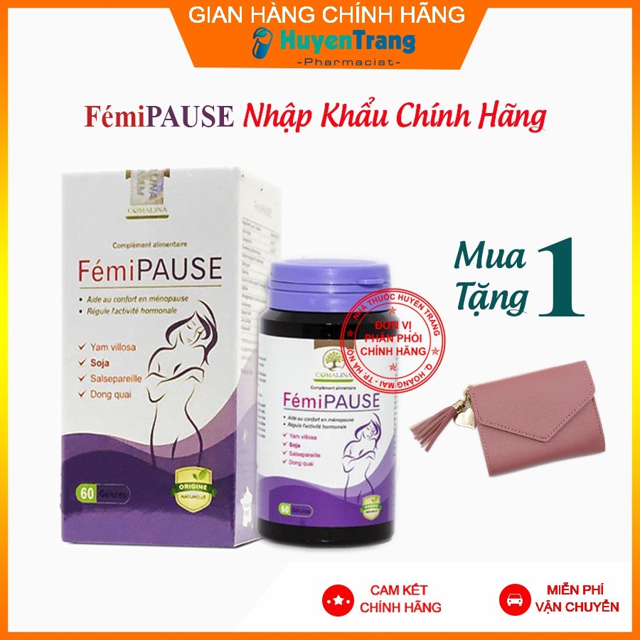 ✔️️️(Tặng quà) Femi Pause - Giúp cân bằng nội tiết tố, giảm các triệu chứng do suy giảm nội tiết tố, tiền mãn kinh