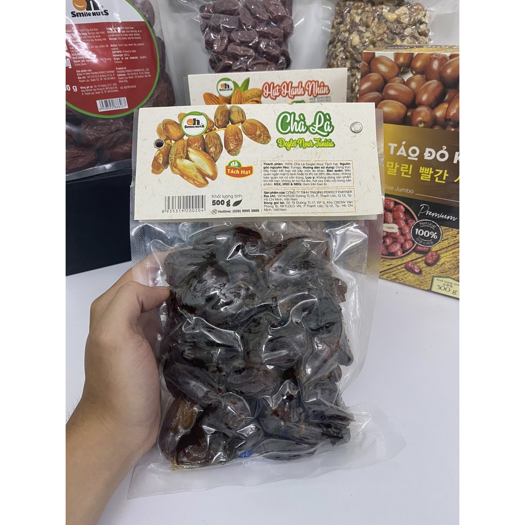 Chà là tách hạt Smile Nuts gói 500g - Nhập khẩu Tunisia