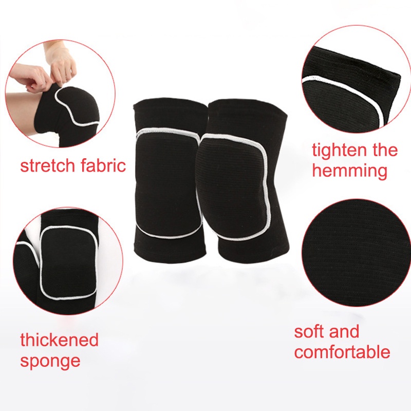 Set 2 Miếng Đệm Bảo Vệ Đầu Gối Và Khuỷu Tay Khi Chơi Thể Thao