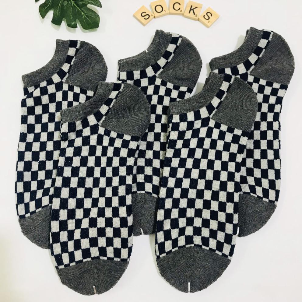 [XUẤT DƯ] Tất/ vớ nam cổ ngắn chất cotton thấm hút mồ hôi, chống hôi chân. Hàng xuất Nhật (mẫu 9)