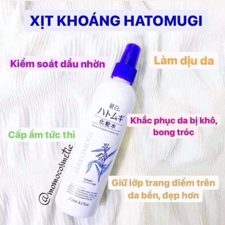 Xịt Khoáng Dưỡng Ẩm Làm Dịu Da HATOMUGI The Mist Lotion 250ml Nhật Bản ( Hàng Au ) [HangNhat] | BigBuy360 - bigbuy360.vn