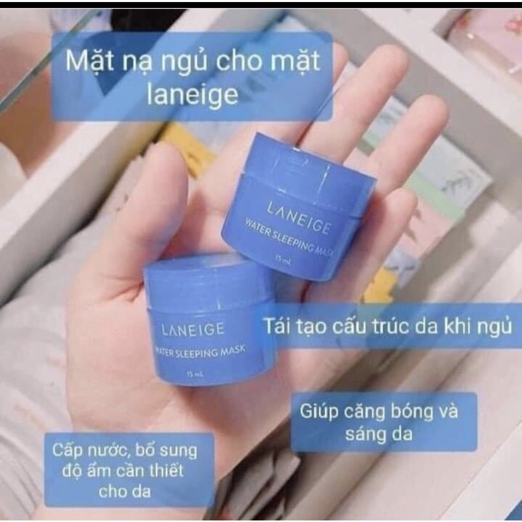 Mặt nạ ngủ Laneige Water Sleeping Mask 15ml dưỡng ẩm cấp nước cho da Mya Cosmetic