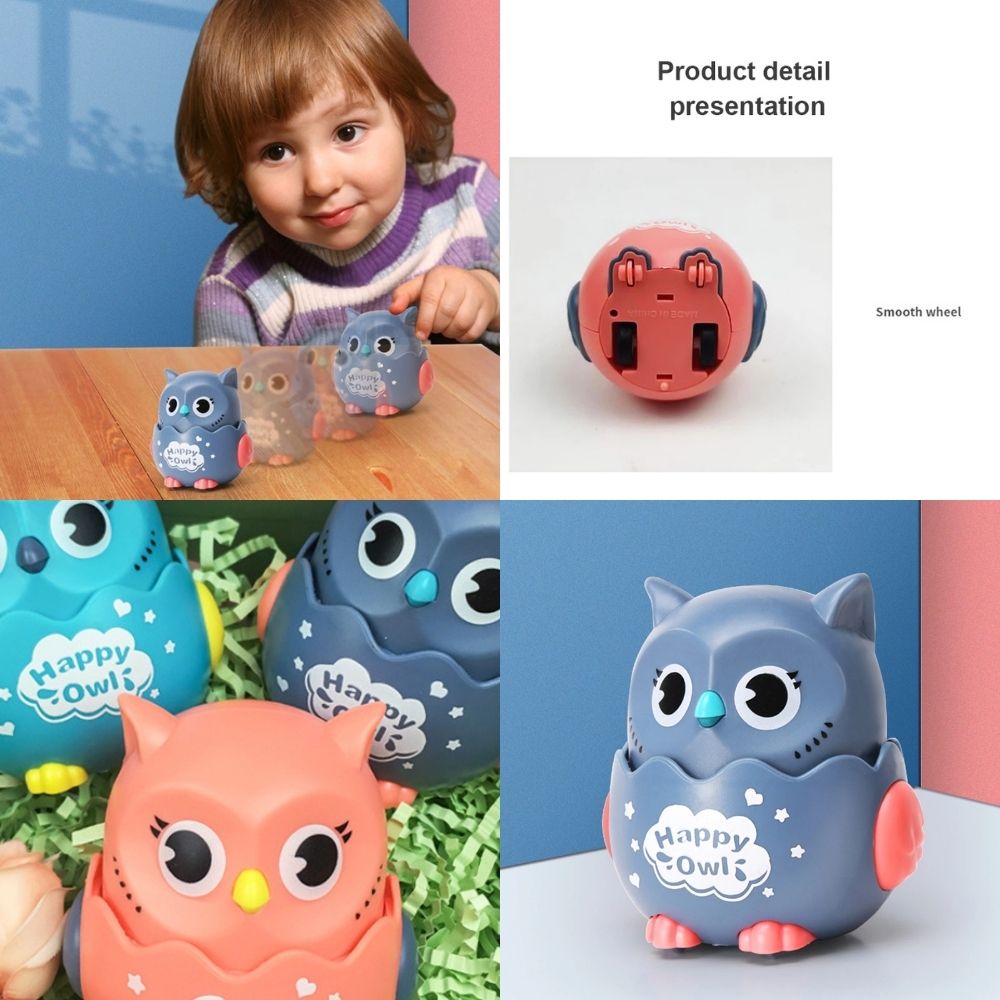 Xe hơi đồ chơi bằng nhựa hình chim cú vui nhộn cho bé