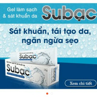SUBẠC-Gel làm sạch và sát khuẩn da