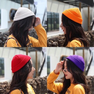 Mũ Len Beanie Trơn Dáng Ngắn 21cm ( Ảnh+Video Thật )