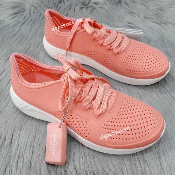 Giày crocs literide pacer nữ buộc dây, giày cross thể thao nữ bằng nhựa EVA cao cấp đi bộ nhẹ êm - Crocs House