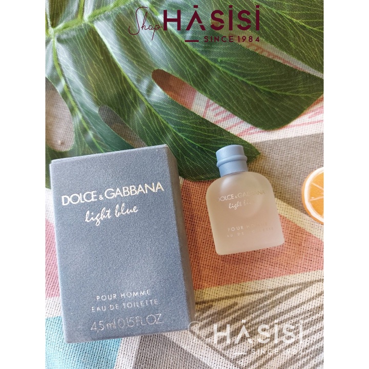 Nước Hoa Mini Nam D&amp;G - Light Blue Pour Homme EDT 4.5ml