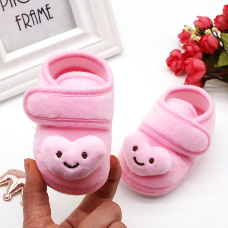 Giày Vải Cotton Đế Mềm Chống Trượt Cho Bé Trai & Gái Sơ Sinh Từ 0-18 Tháng Tuổi