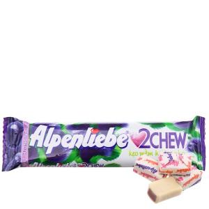 3 Thanh Kẹo Mềm Alpenliebe 2Chew Hương Nho, Dâu, Xoài Muối Ớt
