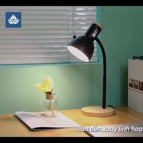 Đèn bàn học đế gỗ, đèn led để bàn làm việc đọc sách Tao1501 - Phù hợp bảo vệ mắt, chống cận, decor - BA010 | BigBuy360 - bigbuy360.vn