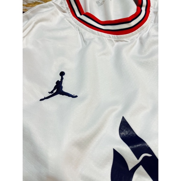 Set Bộ Quần áo thể thao bóng đá nam nữ clb psg vải thái mịn clb psg áo trắng quần trắng logo thêu