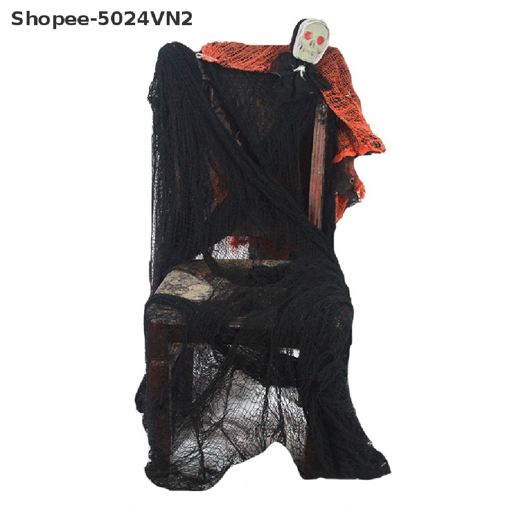 [Mới &amp; Halloween &amp; Halloween] Vải Lưới Gạc Cỡ Lớn Màu Đen Trang Trí Nhà Cửa Dịp Halloween