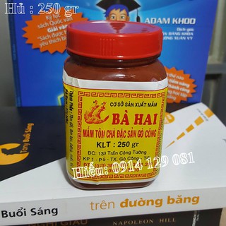 Mắm tôm chà Bà Hai 250g/1hủ
