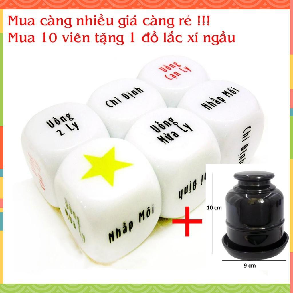 [Giải Trí] Set 10 viên Xí ngầu uống bia [Ms1003]