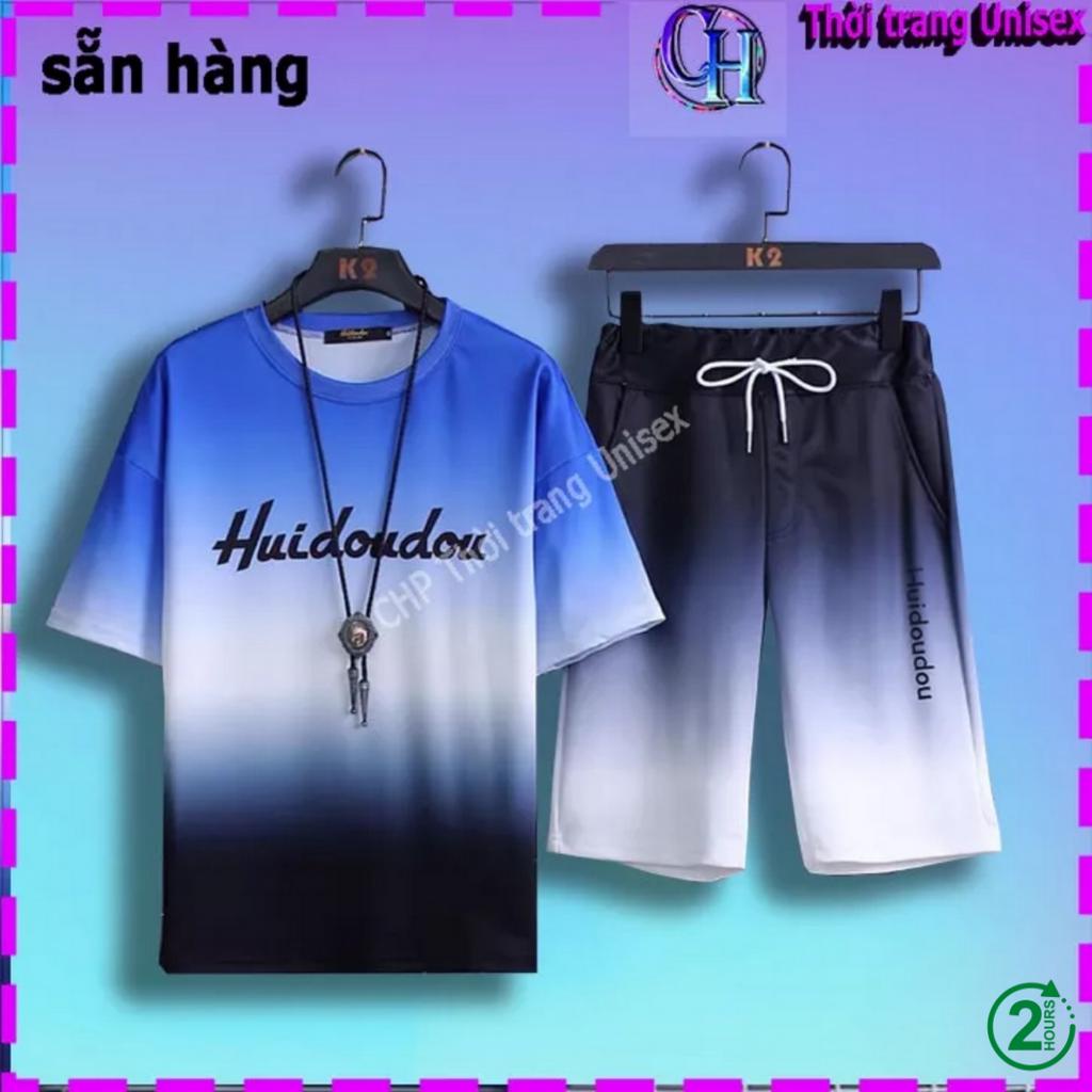 Bộ Thể Thao Loang Màu Hui Chất Thun Lạnh Mềm Mịn Không Ra Màu , Quần Áo Mặc Nhà Nam Nữ