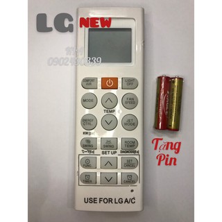 Remote máy lạnh LG mới - Điều khiển điều hòa LG mới - Tặng pin