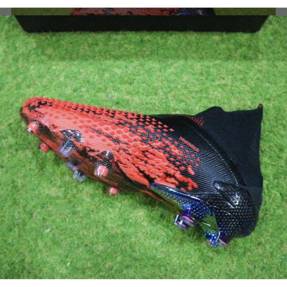 Giày Đá Bóng Sân Cỏ Tự Nhiên Predator 20+ FG Đen Đỏ Mẫu Mới Nhất 💛
