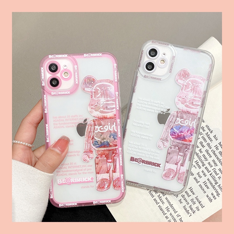 Ốp điện thoại hình gấu ngộ nghĩnh cho iPhone 13 12 11 11 Pro MAX 13 Mini X XR XS MAX 7 8 Plus SE 2020