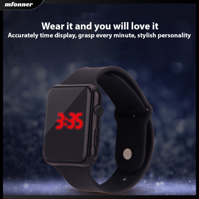 Đồng Hồ Điện Tử Dây Silicone Cho Bé Trai Và Gái