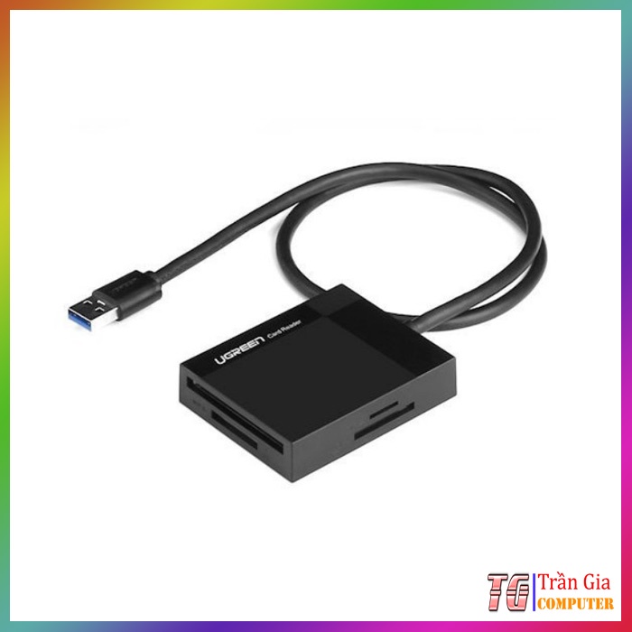 Đầu đọc thẻ nhớ SD/TF/CF/MS chuẩn USB 3.0 Ugreen 30229