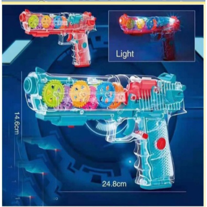 Đồ chơi trẻ em  súng đồ chơi có đèn led và phát nhạc - Tặng kèm 3 pin Â