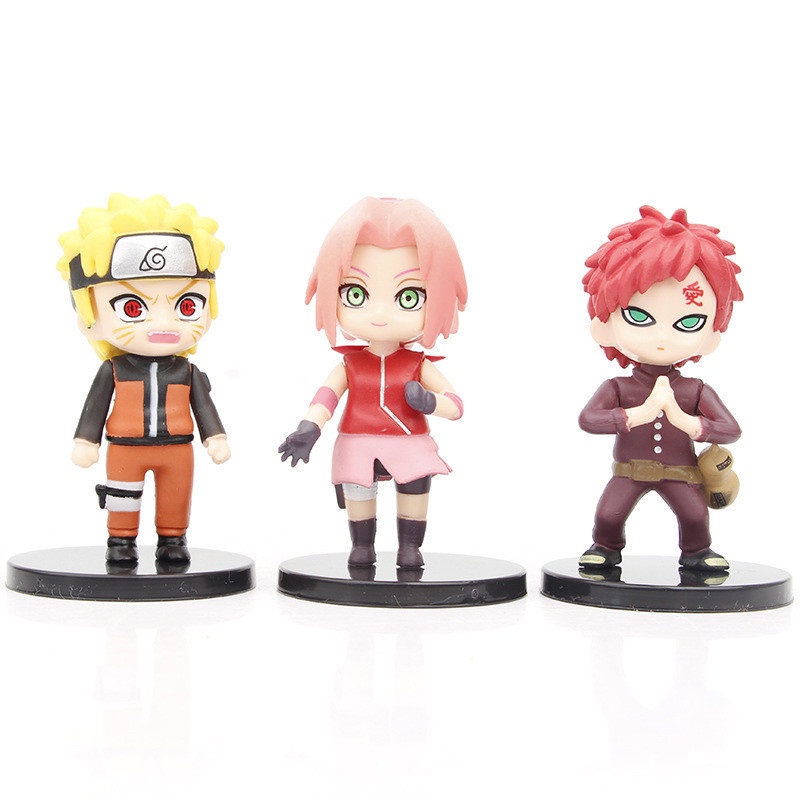 Mô hình Naruto ChiBi 12 nhân vật cao 7cm,Figure anime Naruto chibi thế hệ mới