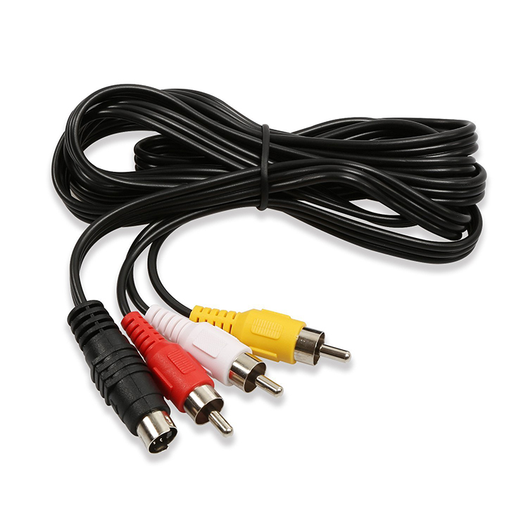 Dây Cáp Âm Thanh Video Chuyển Đổi Từ Đầu Cắm S-video Sang Đầu Cắm 3av 4 Pin Rca