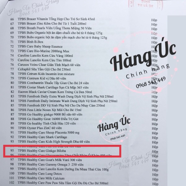 Bổ Não Ginko Biloba Healthy Care - Cải Thiện Tuần Hoàn Máu Não Và Hồi Phục Trí Nhớ | BigBuy360 - bigbuy360.vn