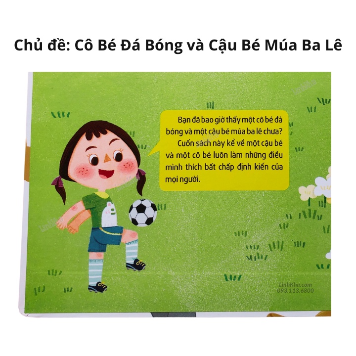 Sách Cô Bé Đá Bóng Và Cậu Bé Múa Ba Lê - Dạy Trẻ Phát Triển Bản Thân Không Phân Biệt Giới Tính - Tân Việt