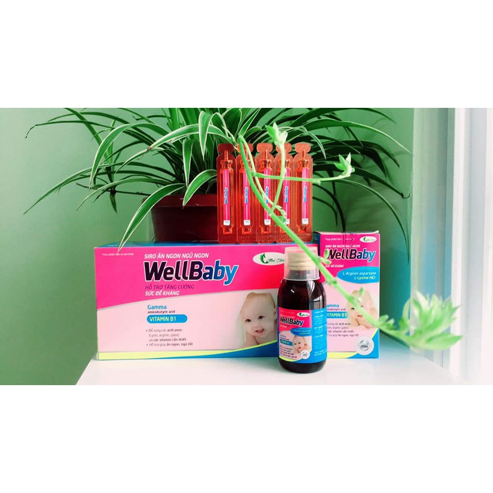 WELLBABY giúp trẻ ăn ngon,ngủ tốt, tăng sức đề kháng, tăng hấp thu dinh dưỡng