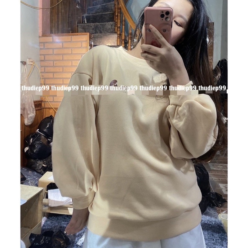 áo sweater nỉ ngoại cô bé mèo ( thudiep99)