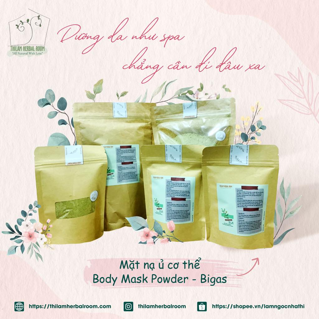 🌿Thilam Herbal Room🌿Mặt nạ ủ cơ thể/ Body Mask Powder - Bigas