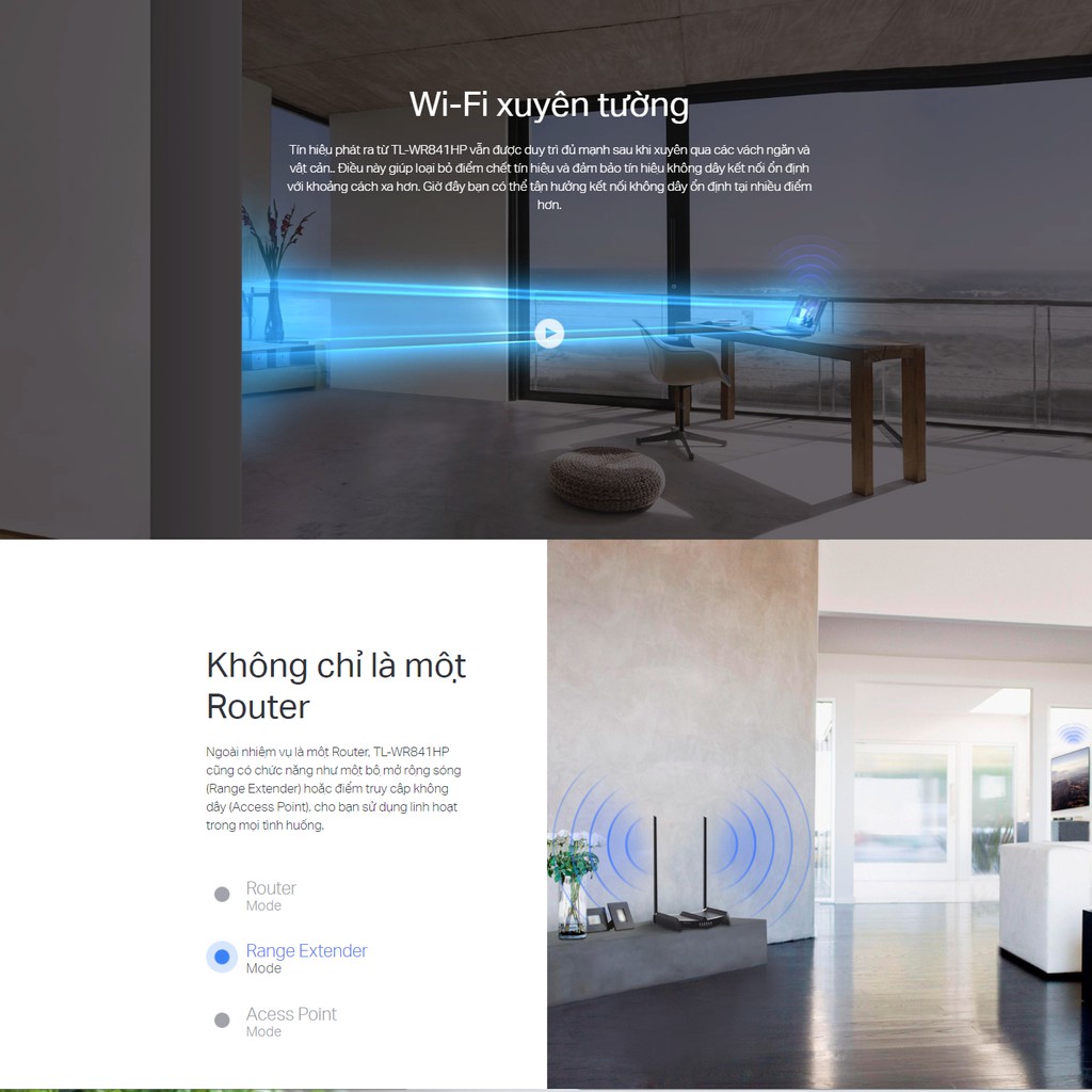 [Hỏa Tốc] Bộ Phát Wifi TP-Link TL-WR841HP Công Suất Cao Chuẩn N 300Mbps