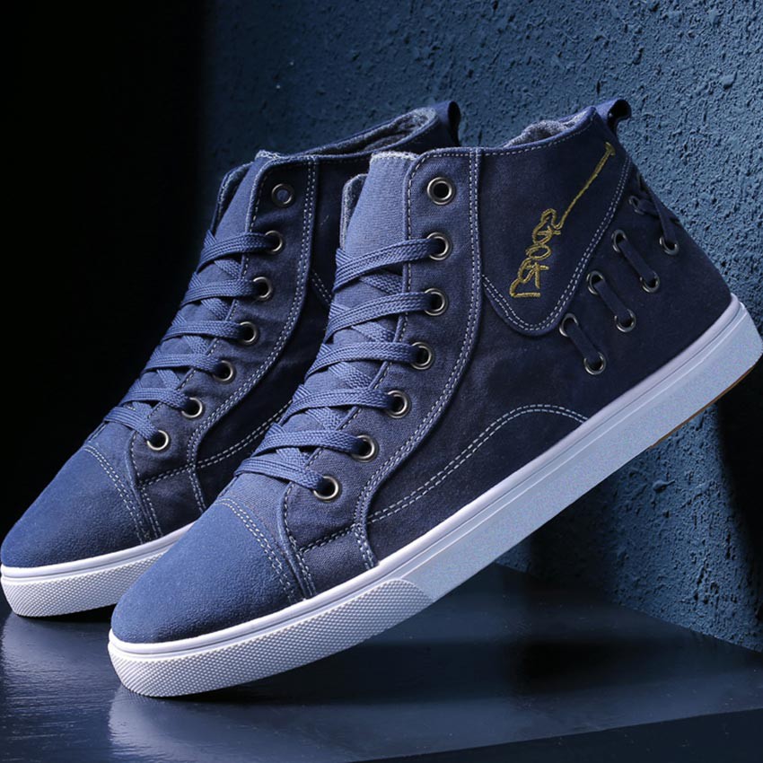 Giày cao cổ nam sneaker vải jean thời trang bền đẹp ZATA-SKS02 | BigBuy360 - bigbuy360.vn