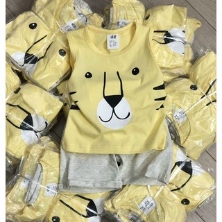 Set bộ ba lỗ hổ vàng H.M bé trai