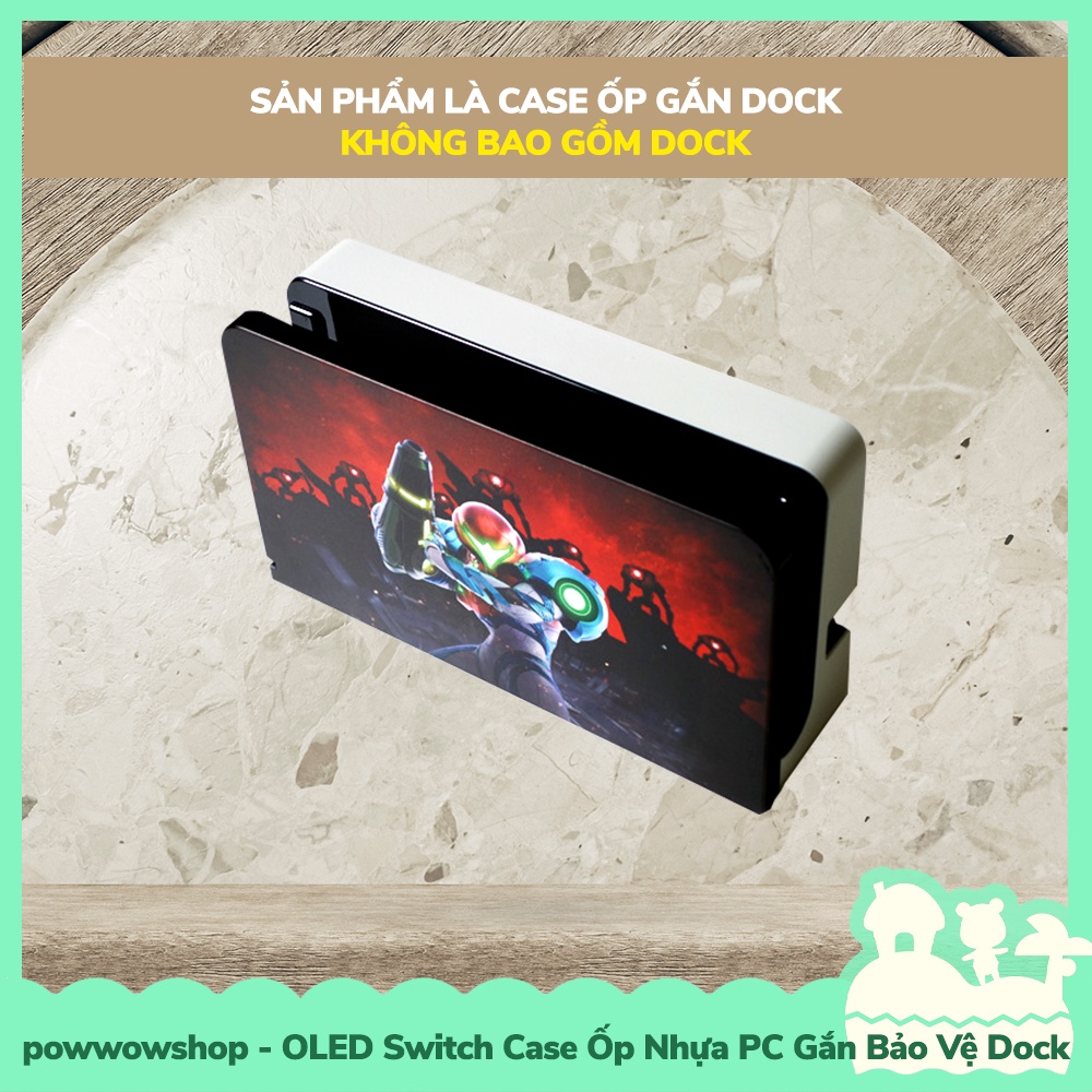 [Sẵn VN - Hỏa Tốc] OLED Case Ốp Gắn Bảo Vệ Dock Nhựa PC Cho Máy Game Nintendo Switch OLED Phong Cách Gaming