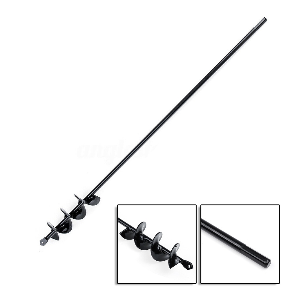 Mũi Khoan Đào Đất Làm Vườn Bằng Thép Màu Đen 50x600mm