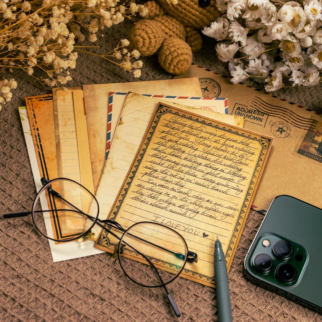 Giấy Viết Thư Vintage Nhiều phong Cách - NOMAD GARDEN