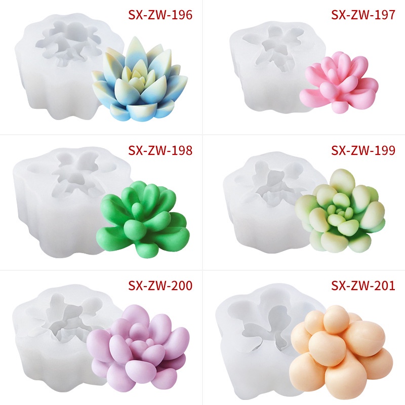 Khuôn Silicone Tạo Hình Làm Xà Phòng Hình Cây Xương Rồng DIY