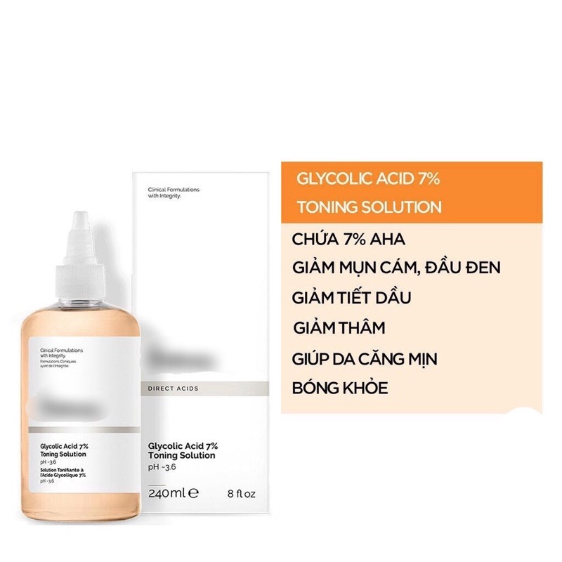 Toner tẩy da chết Toning Solution