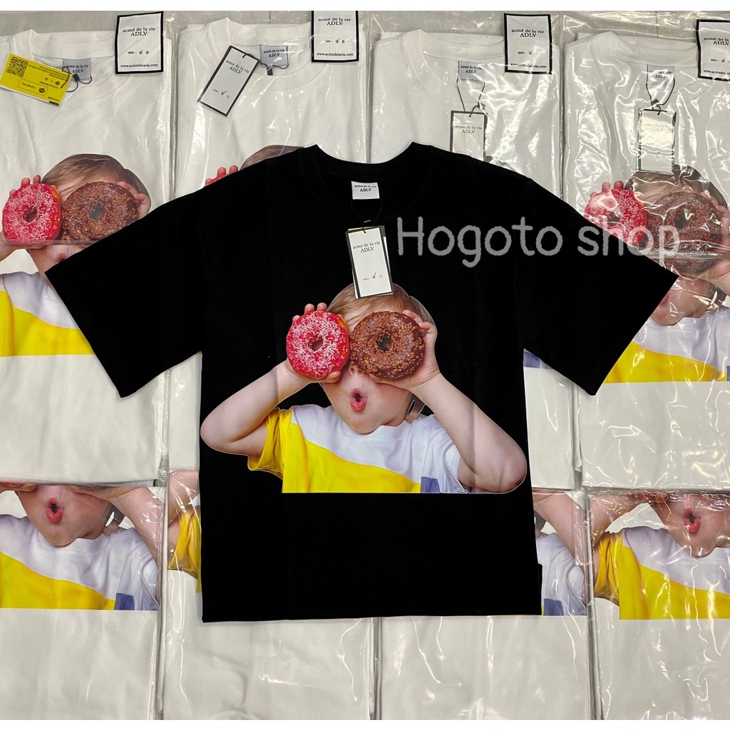 Áo thun tay lỡ ADLV DONUT 1 Hogoto shop , Áo thun unisex nam nữ form rộng oversize chất liệu Cotton | BigBuy360 - bigbuy360.vn