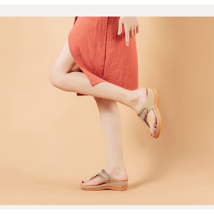 Dép Xỏ Ngón Đế Xuồng Đính Đá Thời Trang Cho Nữ