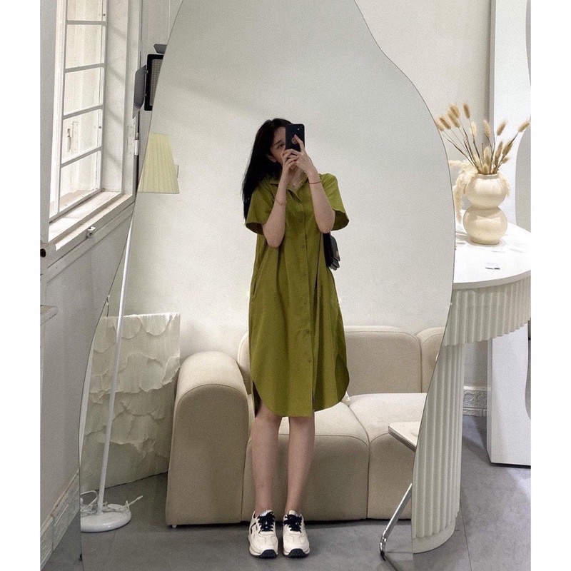 Váy sơ mi dáng dài