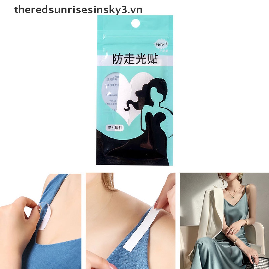 Set 36 miếng dán hai mặt trong suốt chống lộ đầm / quần áo