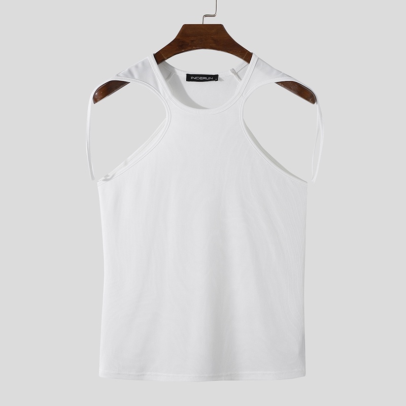 Áo Sát Nách Cổ Tròn Dáng Ôm Co Giãn Thoải Mái Thời Trang Mùa Hè Cho Nam Size S-5XL